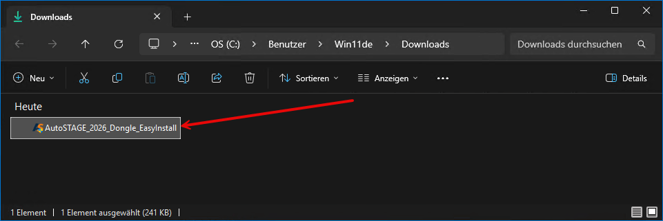 EasyInstaller erneut ausführen