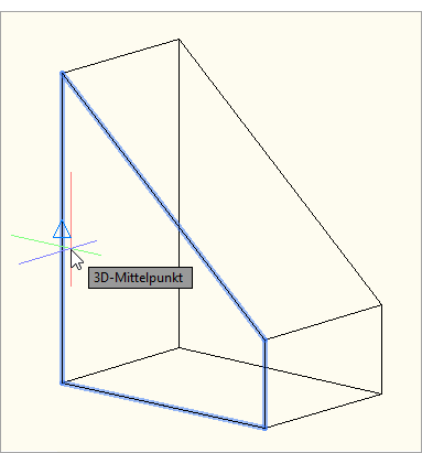 Ansicht 3D-Objektfang