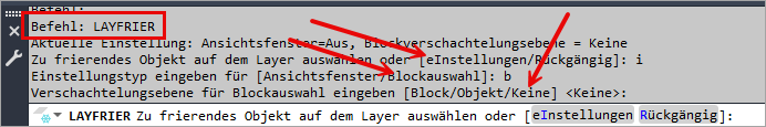 LAYFRIER Optionen für AutoSTAGE Objekte