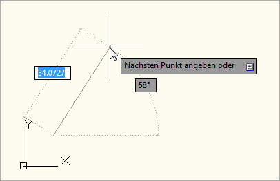 Arbeiten mit Koordinaten und dynamischer Eingabe