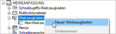 Werkzeugkasten erstellen