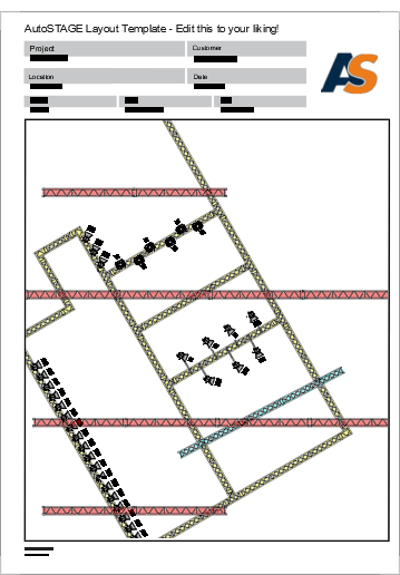 Zeichnungsrahmen Flex-Layout Design-Vorlage 1