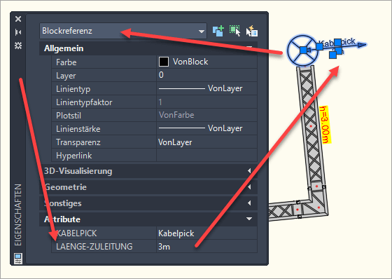 Kabelpick Länge ändern