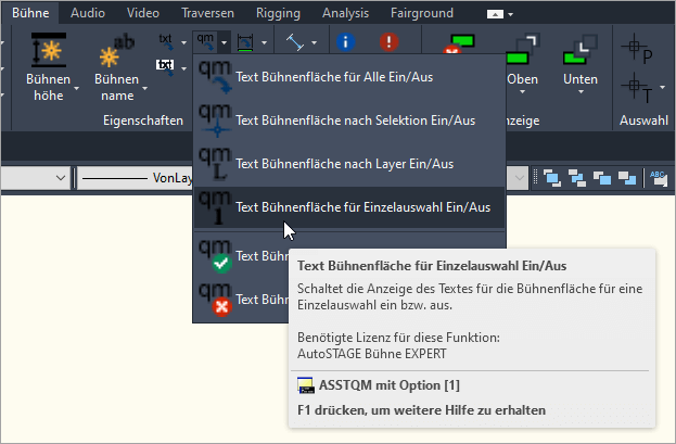 ASSTQM-1 für Einzelauswahl