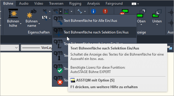 ASSTQM-S nach Selektion