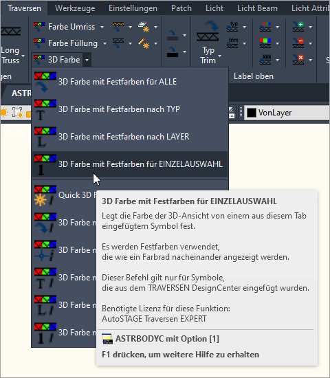 ASTRBODYC-1 für Einzelauswahl