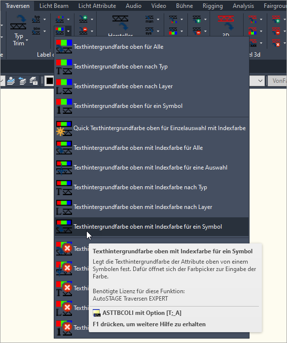 ASTTBCOLI-T-1 für Einzelauswahl