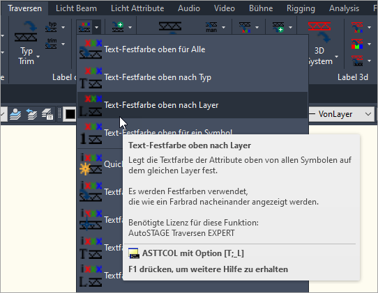 ASTTCOL-T-L nach Layer
