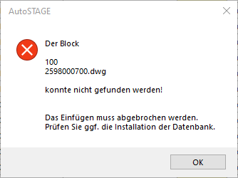 Legendenfehler beheben