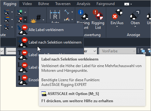 ASRTSCALE-M-S nach Selektion