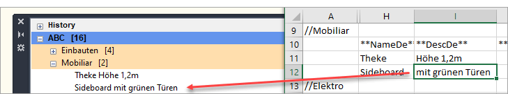 Design Center Inhalte importieren aus einer CSV-Datei