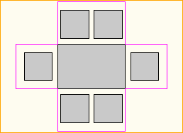 Dinnertisch 1,2m x 0,8m - 6 Personen