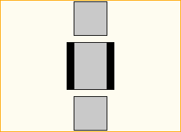 Brückentisch 0,7m x 0,7m - 2 Personen