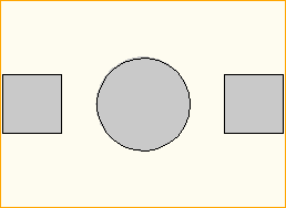 Bistro-Tisch Rund D=0,8m - 2 Personen