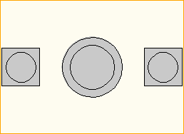 Stehtisch Rund D=0,8m - 2 Personen