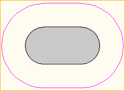 Tisch Oval 2,4 x 1,2m