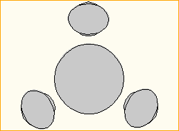 Stehtisch Rund D=0,68m - 3 Personen