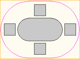 Dinnertisch Oval 2,0m x 1,0m - 4 Personen Dinnertisch Oval 2,0m x 1,0m - 4 Personen