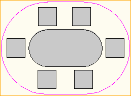Dinnertisch Oval 2,0m x 1,0m - 6 Personen Dinnertisch Oval 2,0m x 1,0m - 6 Personen