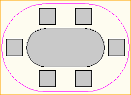 Dinnertisch Oval 2,4m x 1,2m - 6 Personen Dinnertisch Oval 2,4m x 1,2m - 6 Personen