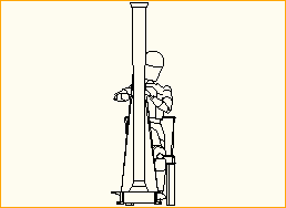 Harfenist sitzend