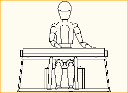 Keyboarder sitzend