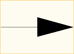 Pfeil 0,25m gefüllt