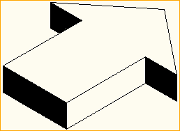 Pfeil schattiert - NO - rechts Pfeil schattiert - NO - rechts