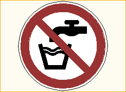 kein Trinkwasser - P005