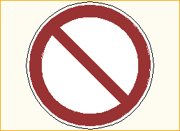 allgemeines Verbotszeichen - P001