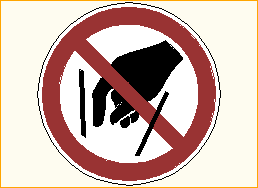 Hineinfassen verboten - P015
