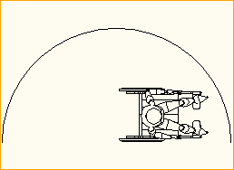 Rollstuhl mit Wendenkreis 180°