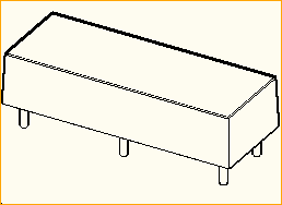 Tisch 2,2 x 0,8m