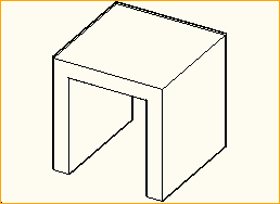 Brückentisch 0,7 x 0,7m