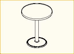 Bistro-Tisch Rund D=0,6m