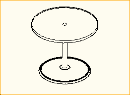 Bistro-Tisch Rund D=0,9m