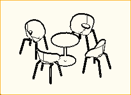 Bistro Sitzgruppe - 4 Pers.