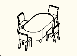 Dinnertisch Oval 2,0m x 1,0m - 4 Personen Dinnertisch Oval 2,0m x 1,0m - 4 Personen