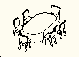 Dinnertisch Oval 2,4m x 1,2m - 6 Personen Dinnertisch Oval 2,4m x 1,2m - 6 Personen