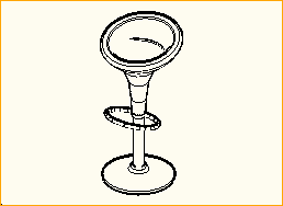 Höhenverstellbarer Hocker BOMBO (ausgefahren)