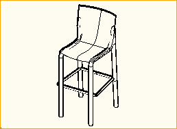 Barhocker CHEAP CHIC TRANSPARENT