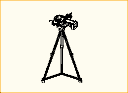 TV-Kamera mit Stativ