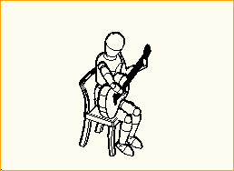 Gitarrist (akustisch) 1 sitzend