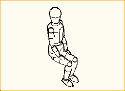 Figur sitzend