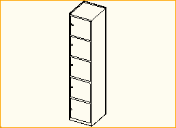 Schrank SALERNO 5-Fach