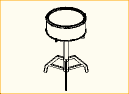 Snare mit Stativ