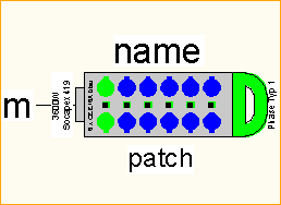 Socapex419 -> CEE 16A blau 6x3,6KW