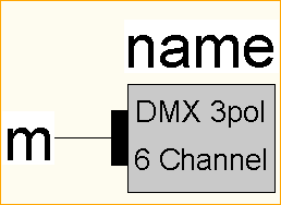 DMX MC -> 6xDMX  3pol