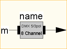 DMX MC -> 8xDMX  5/3pol schleifbar