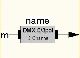 DMX MC -> 12xDMX  5/3pol schleifbar